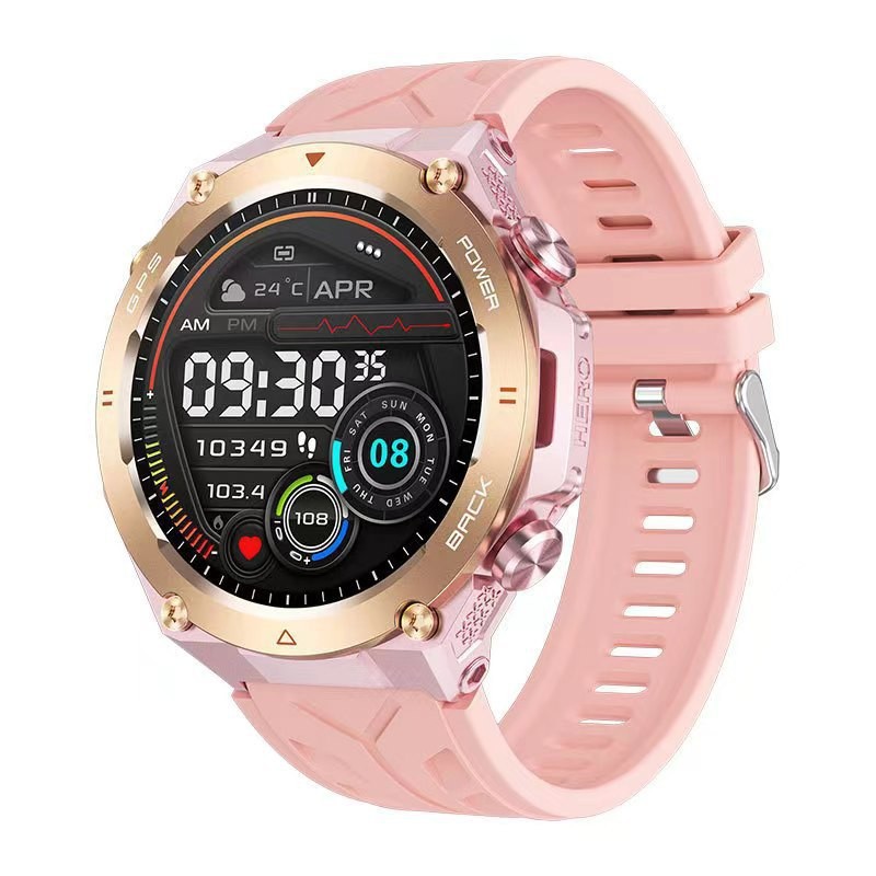 REXQU Adventurer GPS outdoor watch with all-day blood pressure monitoring