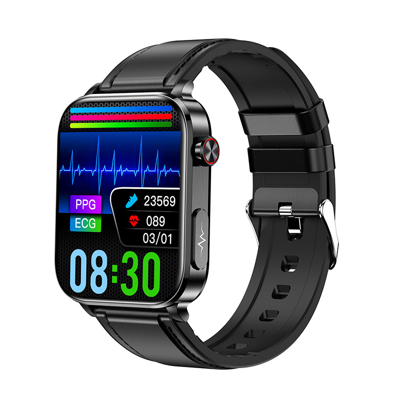 Blood pressure watch side view highlighting design