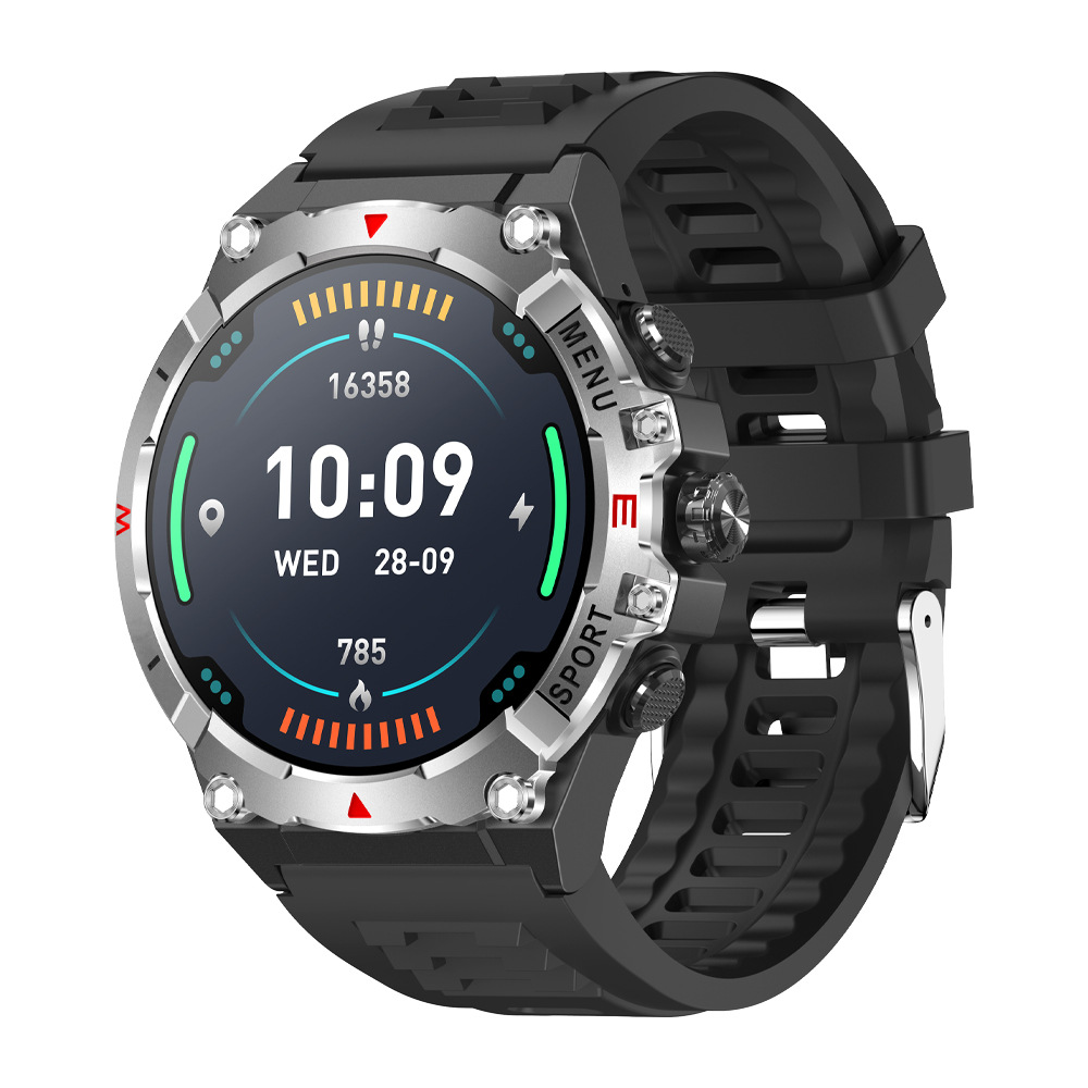 GPS smartwatch bluetooth calling demonstrated on the REXQU Healout during a hike