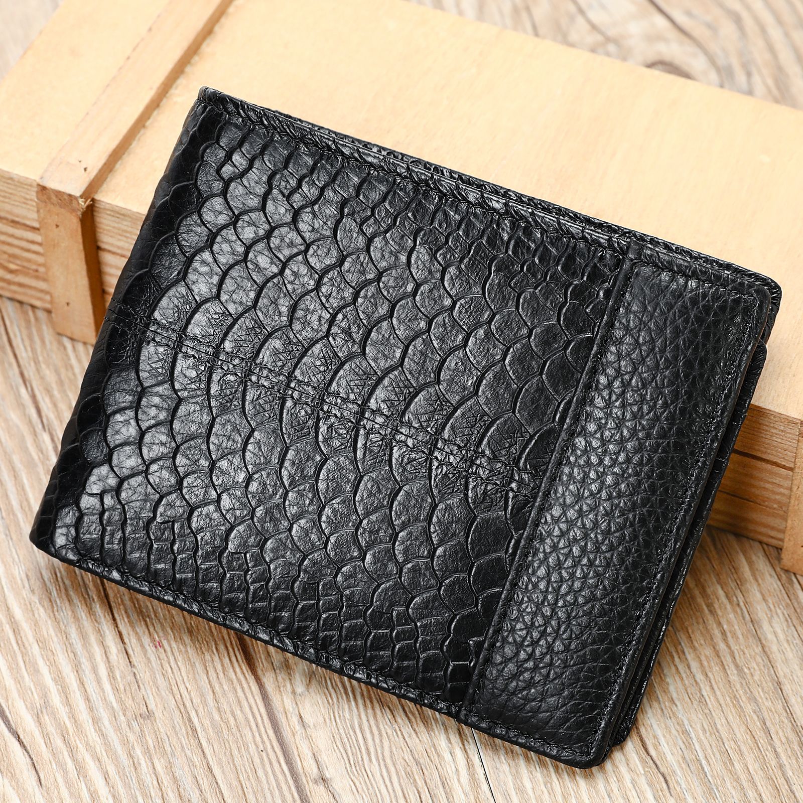 Men's Luxury Genuine Leather Rfid Anti-theft Wallet - Image 4