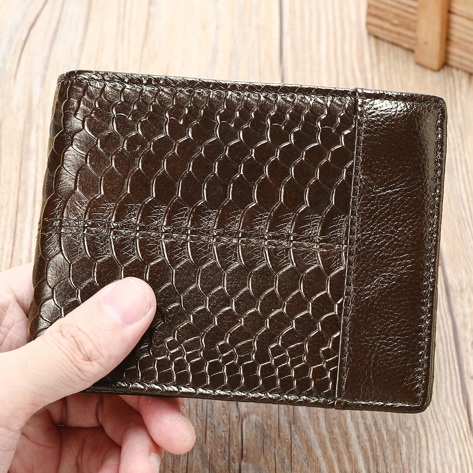 Men's Luxury Genuine Leather Rfid Anti-theft Wallet - Image 5