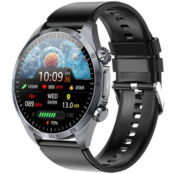 REXQU CoreX Pro — Black Leather strap