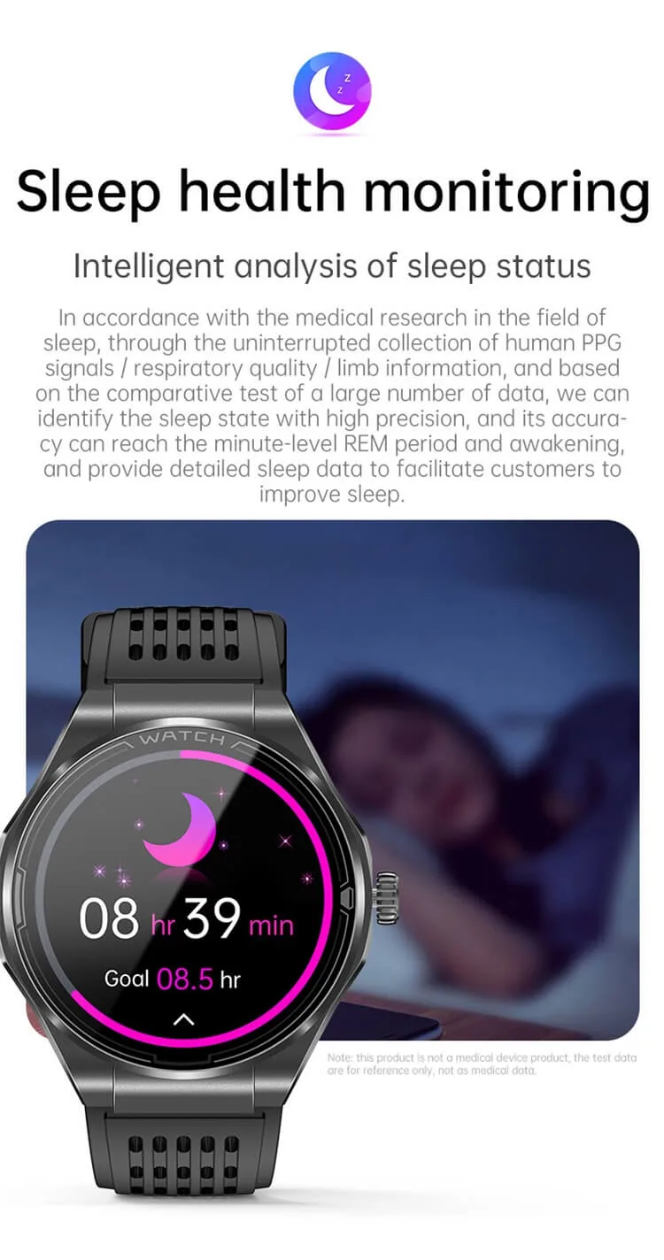 Sleep tracking on the REXQU Chronex