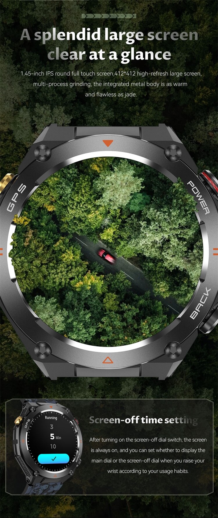 REXQU Adventurer 1.45 inch round display