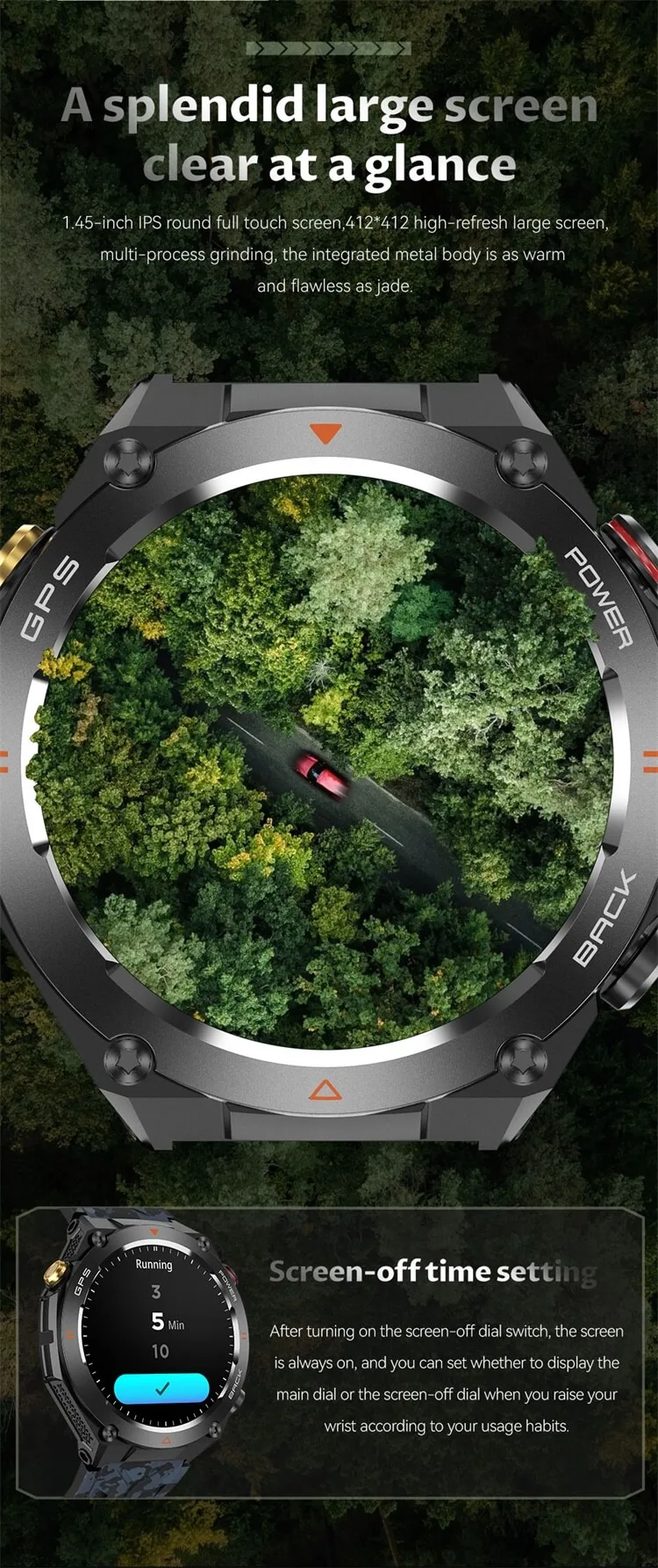 REXQU Adventurer 1.45 inch round display