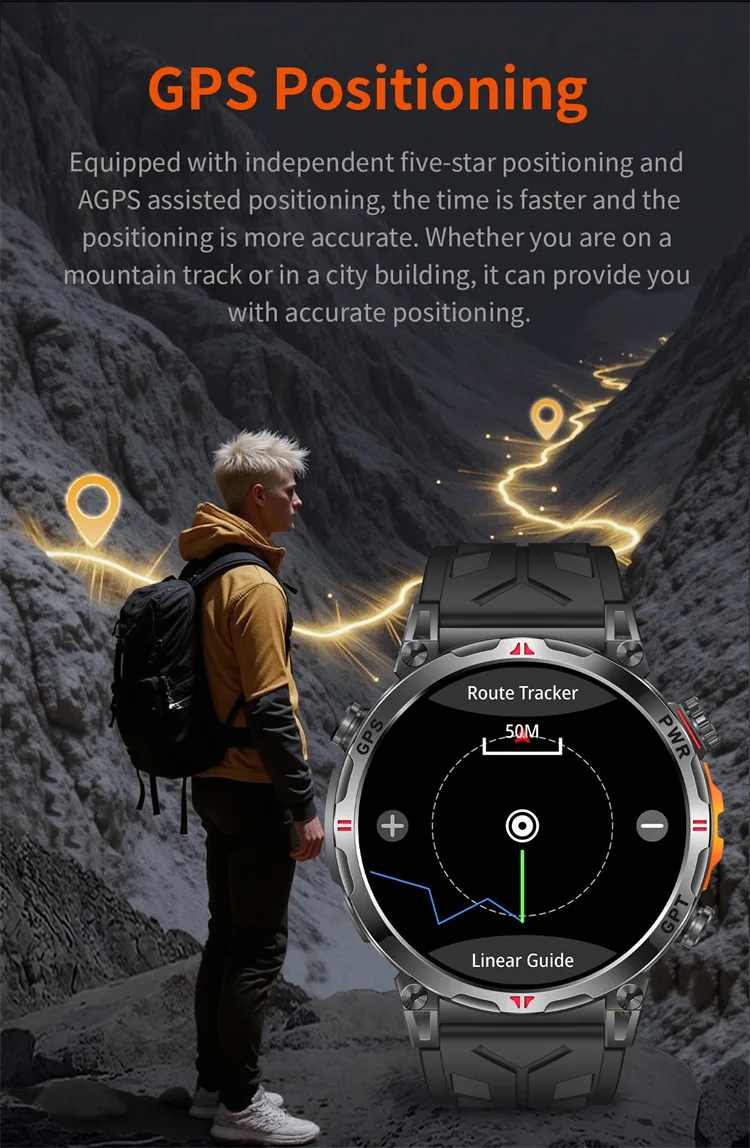 REXQU Zenith Pro GPS positioning on a mountain trail
