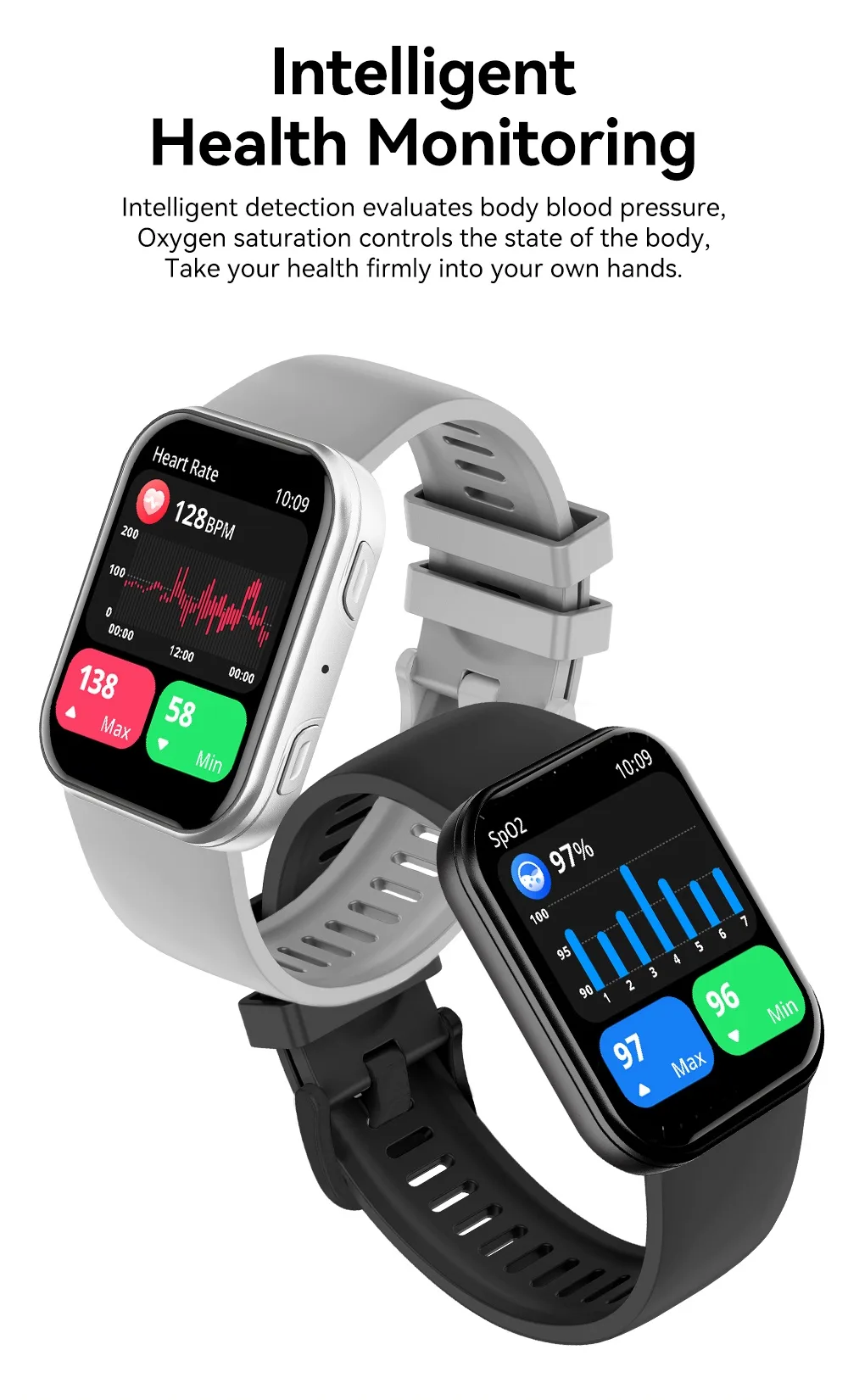 REXQU OmniTrack blood pressure and blood oxygen monitoring