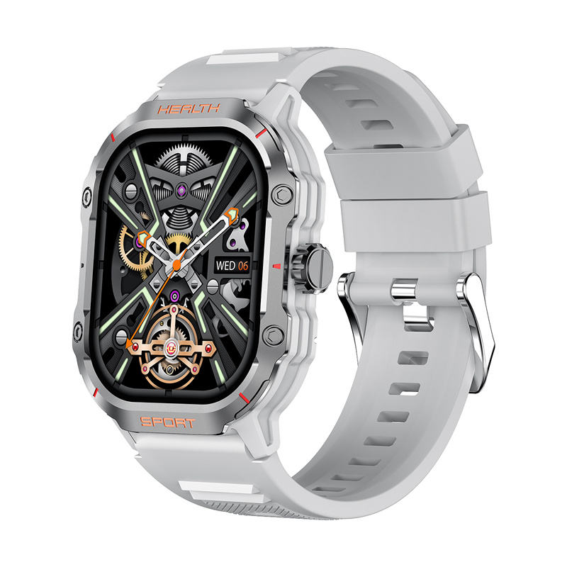 Magnetic charging smartwatch for seniors: the REXQU VistaMax on its charging dock