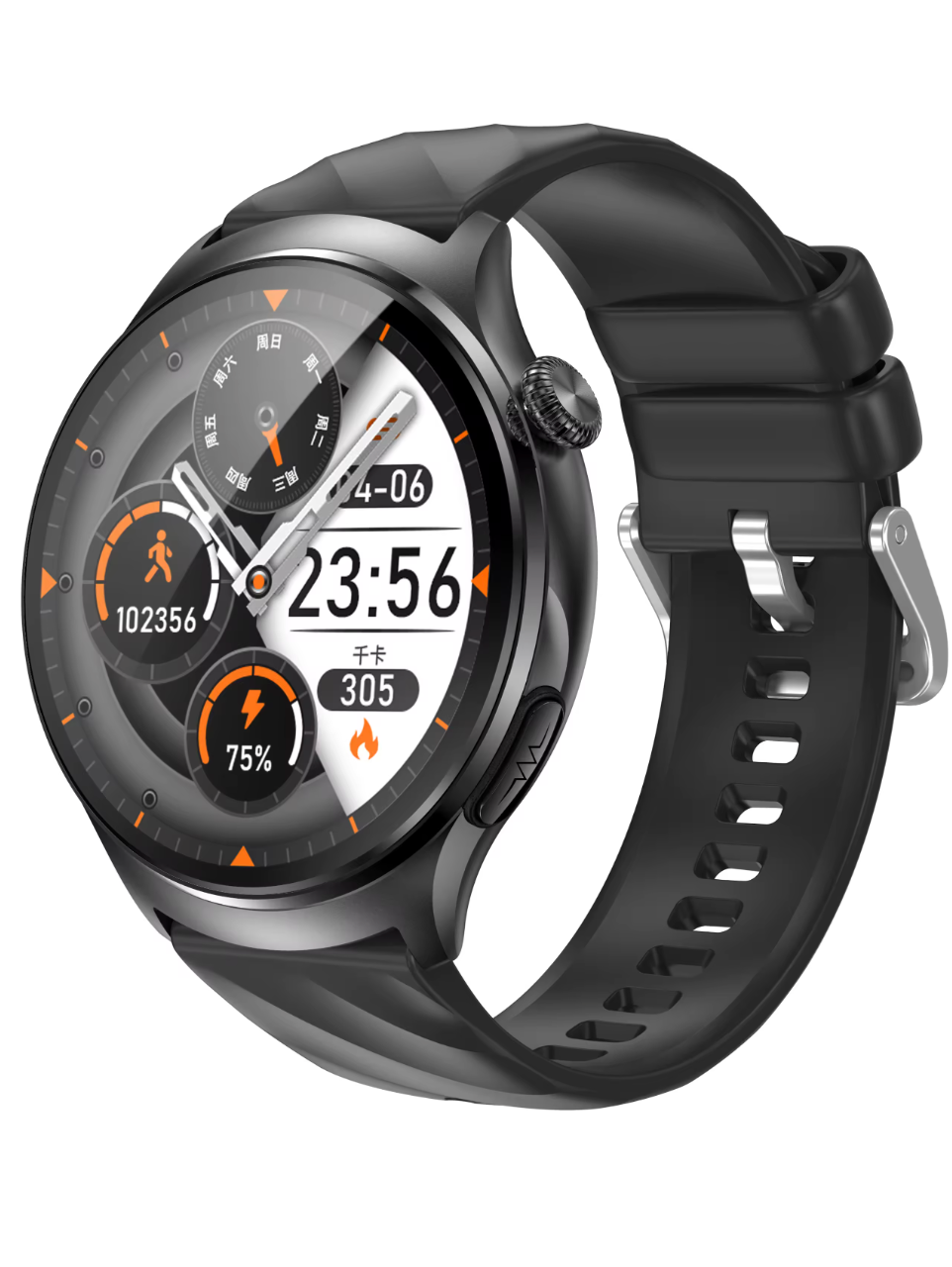 REXQU CardioCall ECG smartwatch with Bluetooth calling, SpO2 and temperature