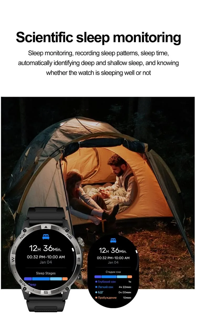 REXQU AltiTrek scientific sleep monitoring at camp