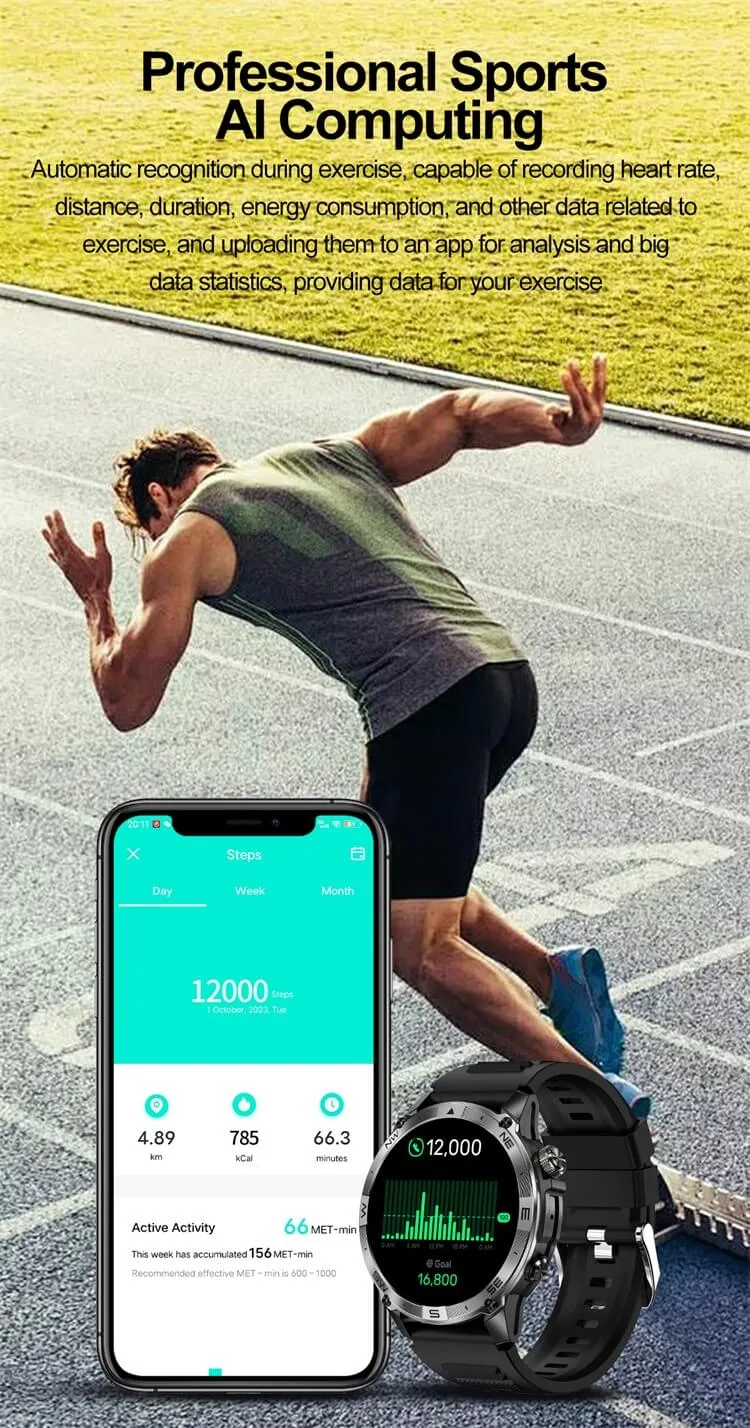REXQU AltiTrek live heart-rate data during sport
