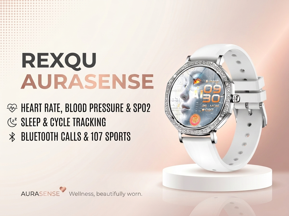 REXQU AuraSense: smartwatch cycle tracking for womens health