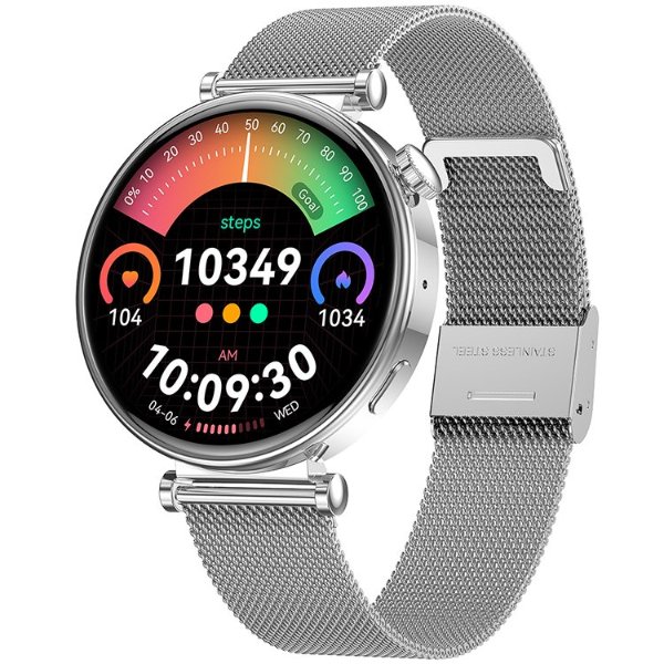 REXQU GraceFit health smartwatch with women’s health, 8 strap designs, heart rate and blood pressure