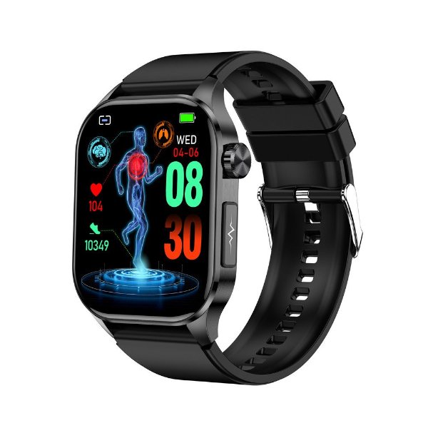 REXQU HealthWave health smartwatch with ecg, wellness insights, heart rate and blood pressure
