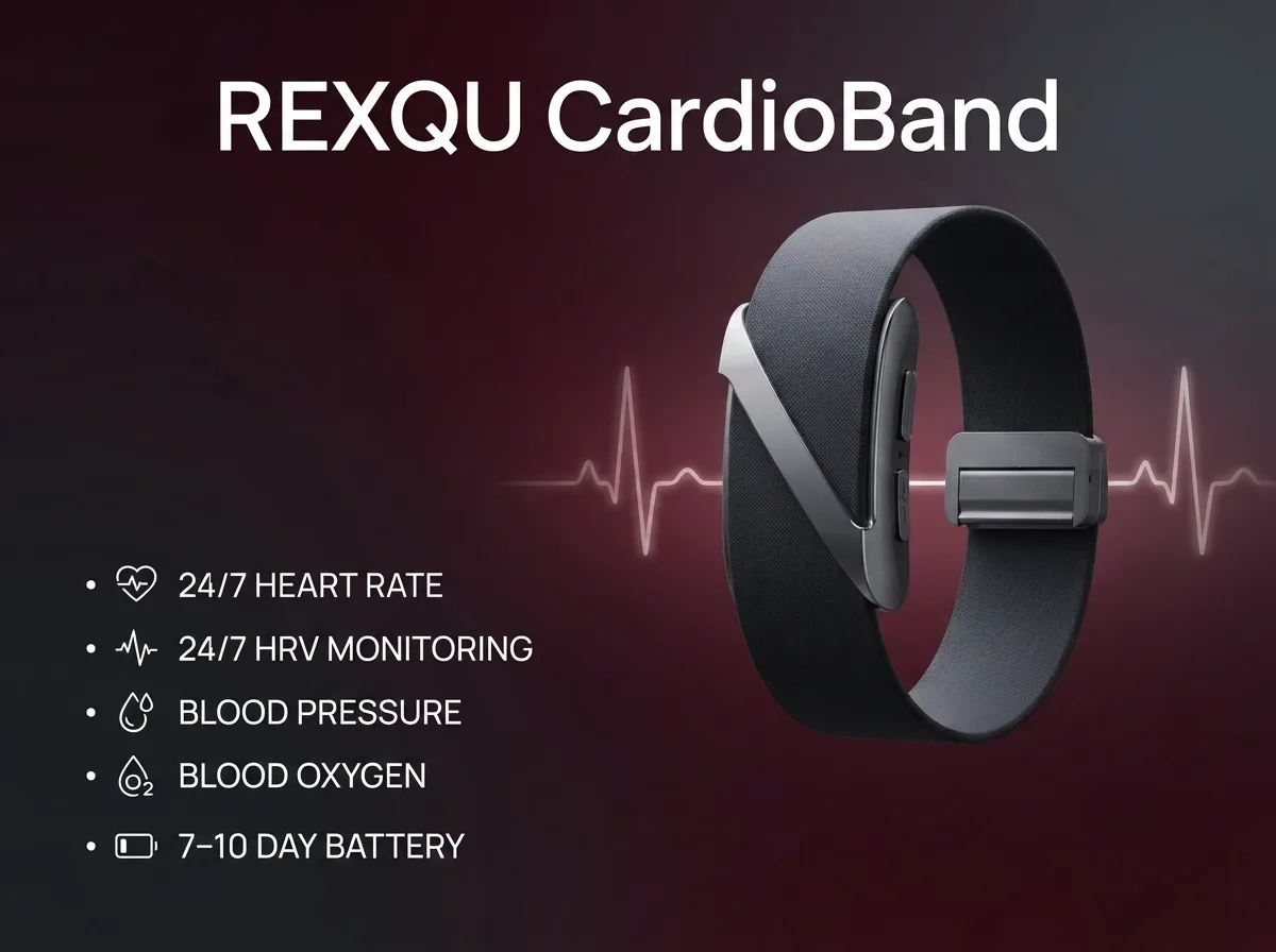 REXQU CardioBand women’s smartwatch banner
