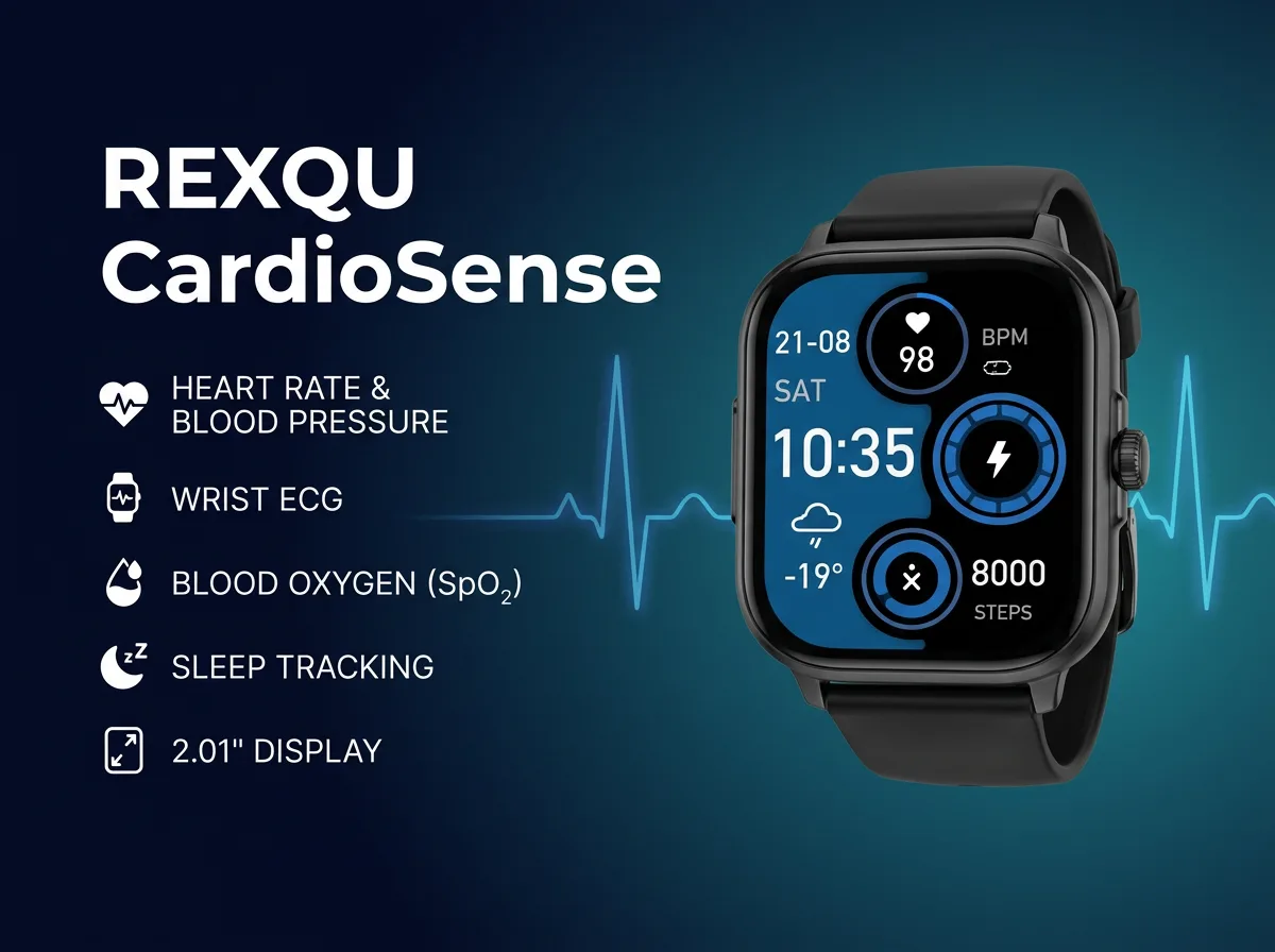 REXQU CardioSense health smartwatch