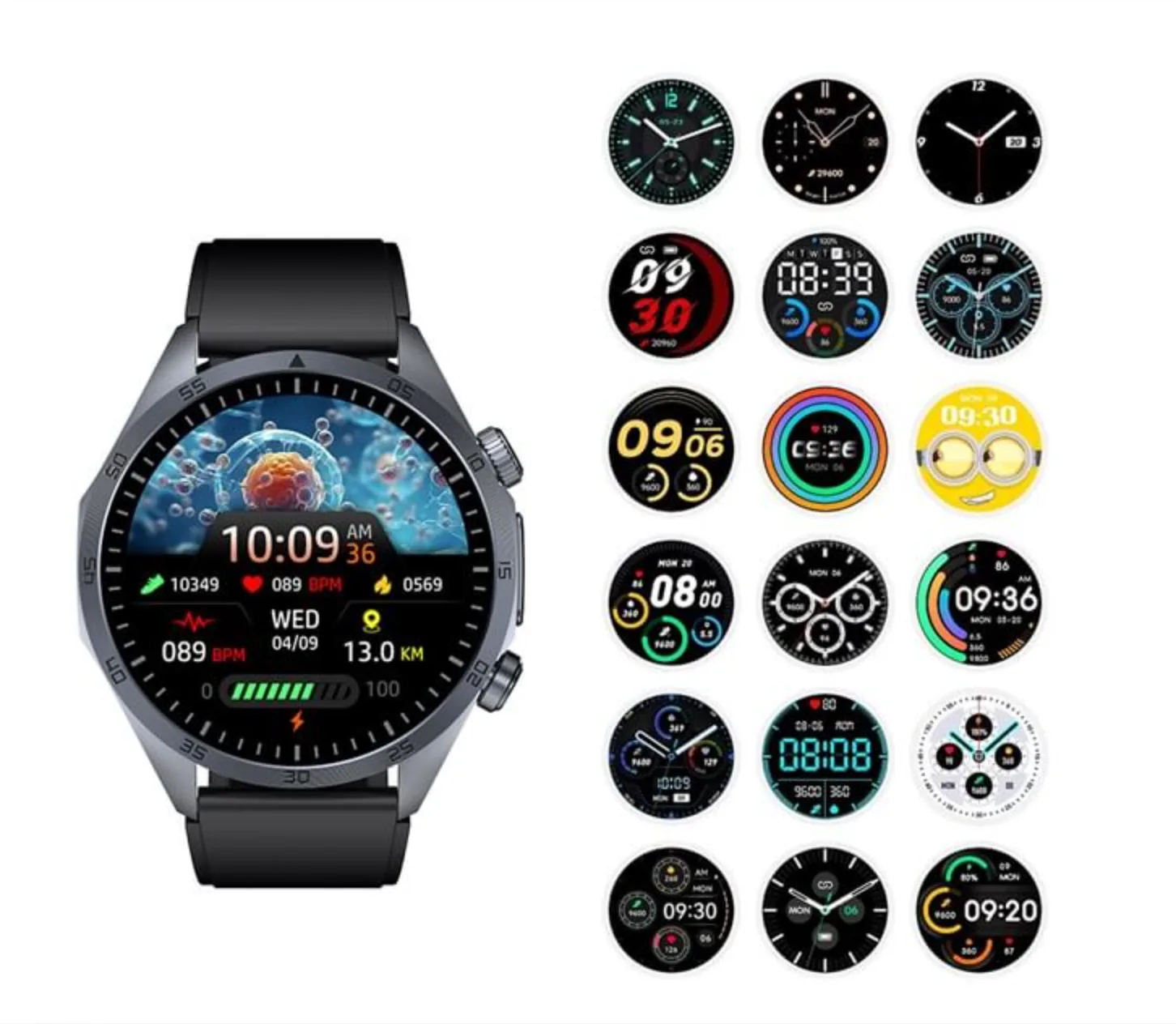 REXQU CoreX Pro with dozens of customizable watch faces