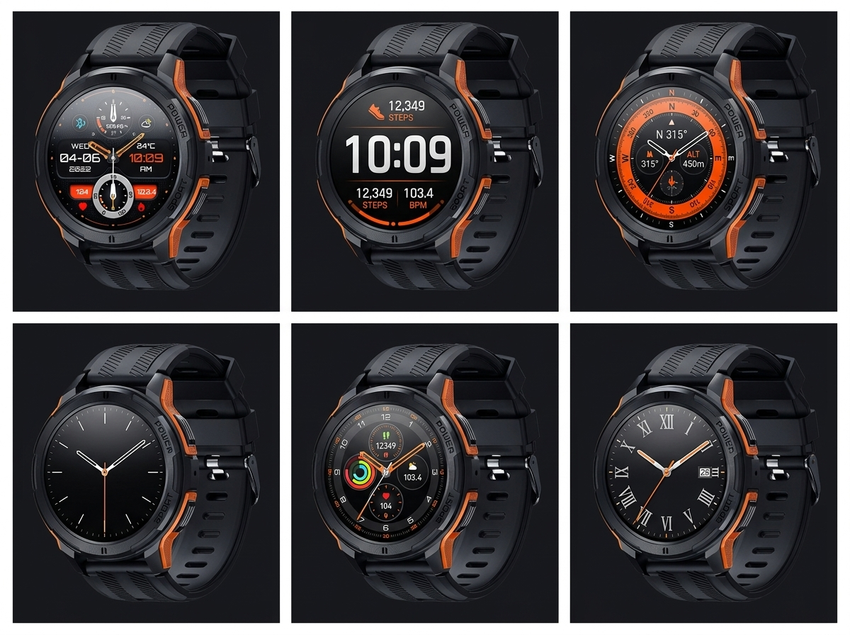 REXQU EnduroMax customizable watch face designs