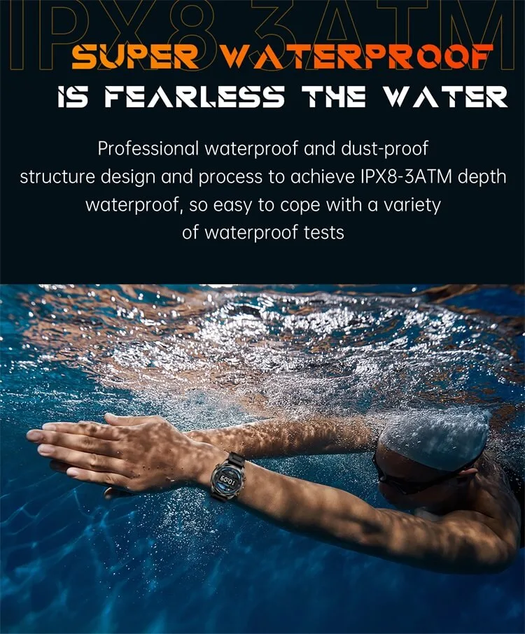 REXQU FlareTrail IPX8-3ATM waterproof swimming