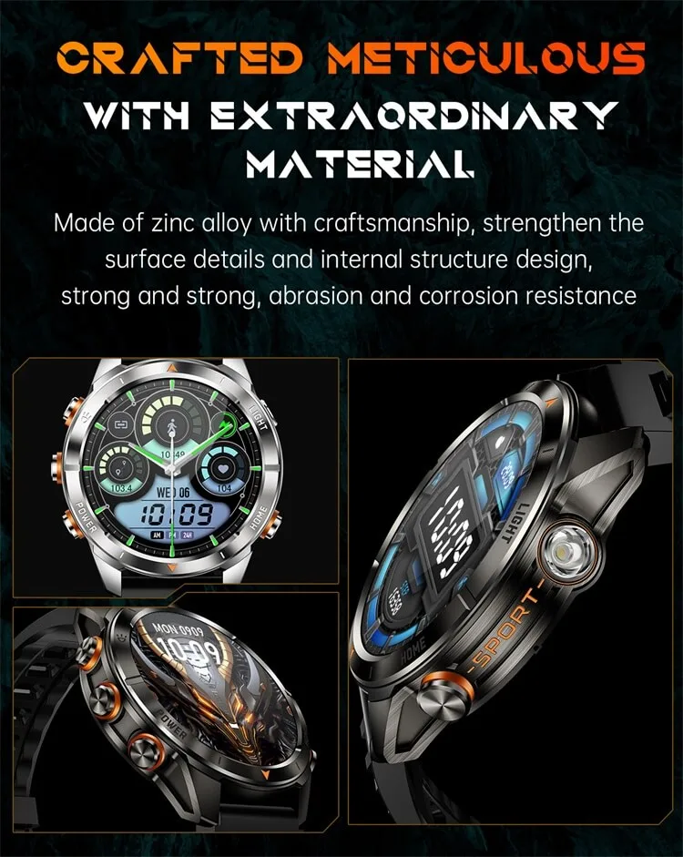 REXQU FlareTrail zinc-alloy case craftsmanship