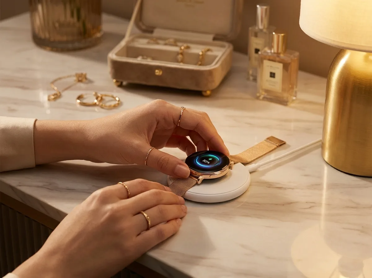 REXQU GraceFit on wireless charging pad