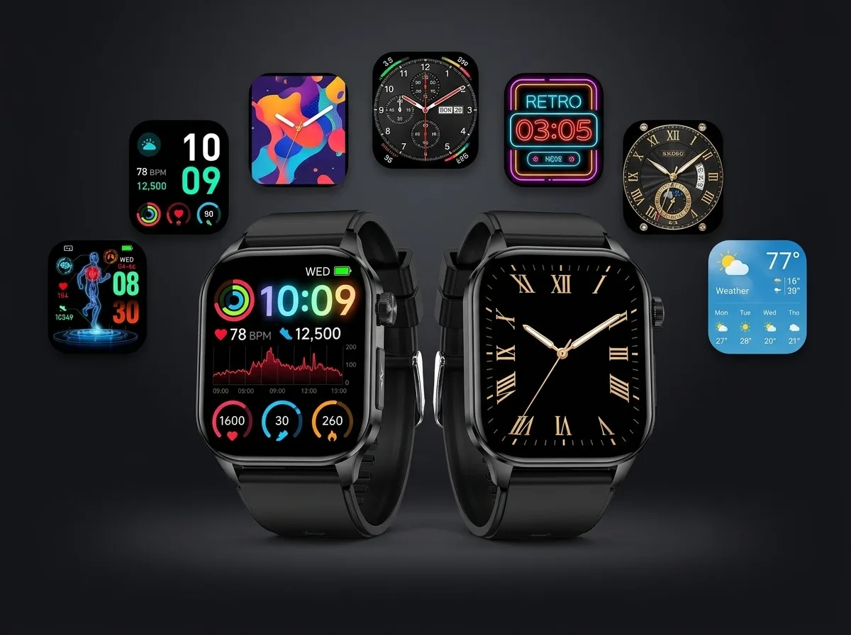REXQU HealthWave with dozens of customizable watch faces