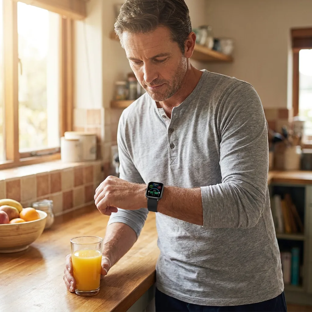REXQU VitaSync smartwatch with 24/7 heart rate and blood oxygen monitoring