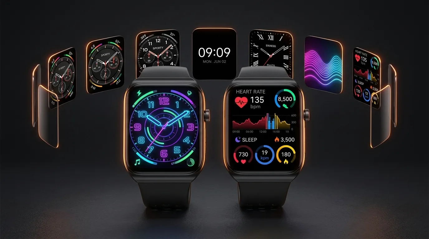 REXQU BioVision watch face designs showcase