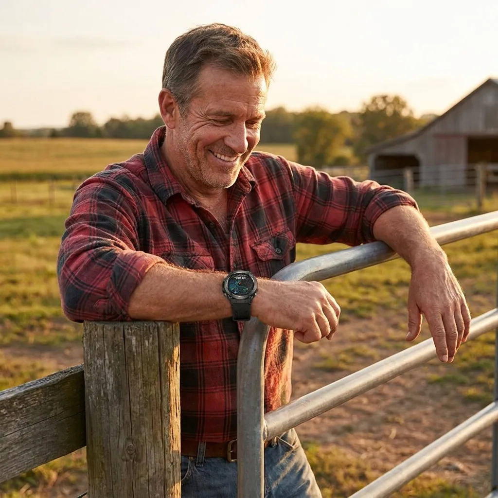 Happy REXQU Adventurer owner at his farm gate