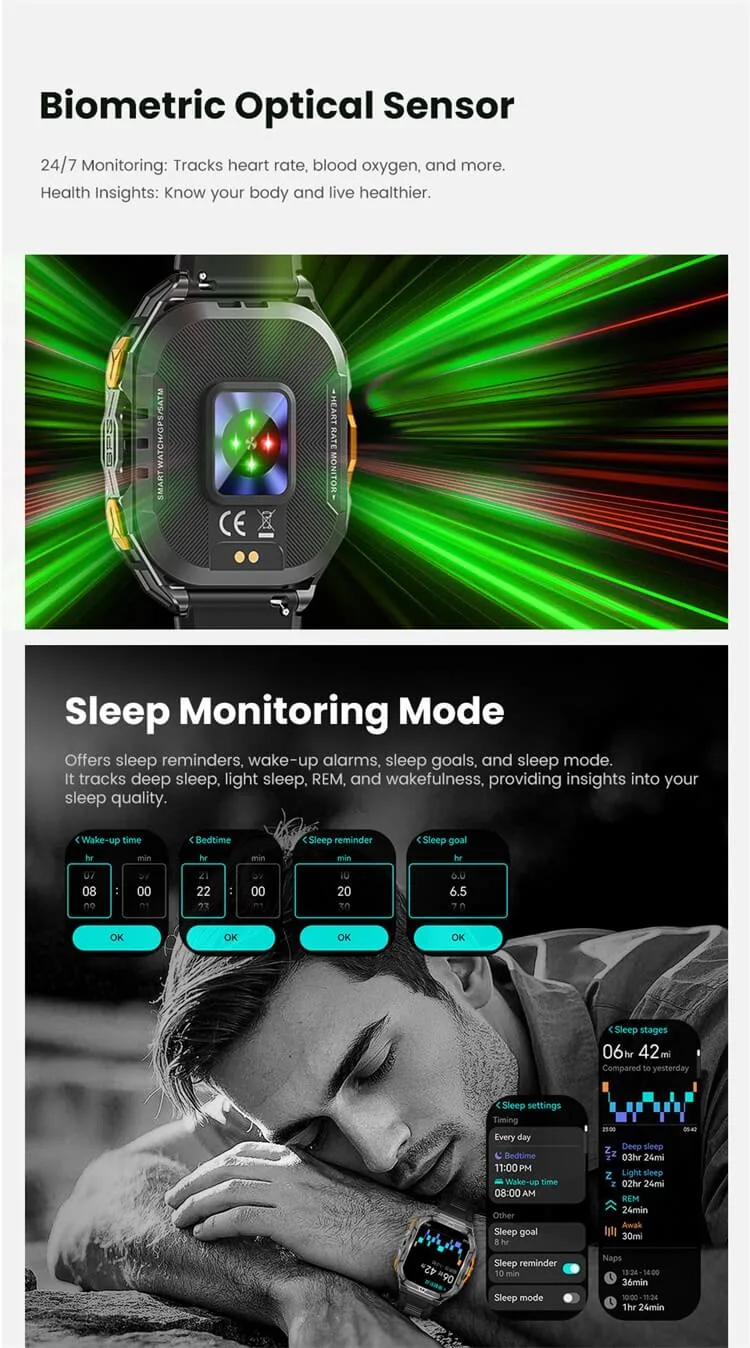 REXQU Horizon sleep monitoring with REM and sleep stages