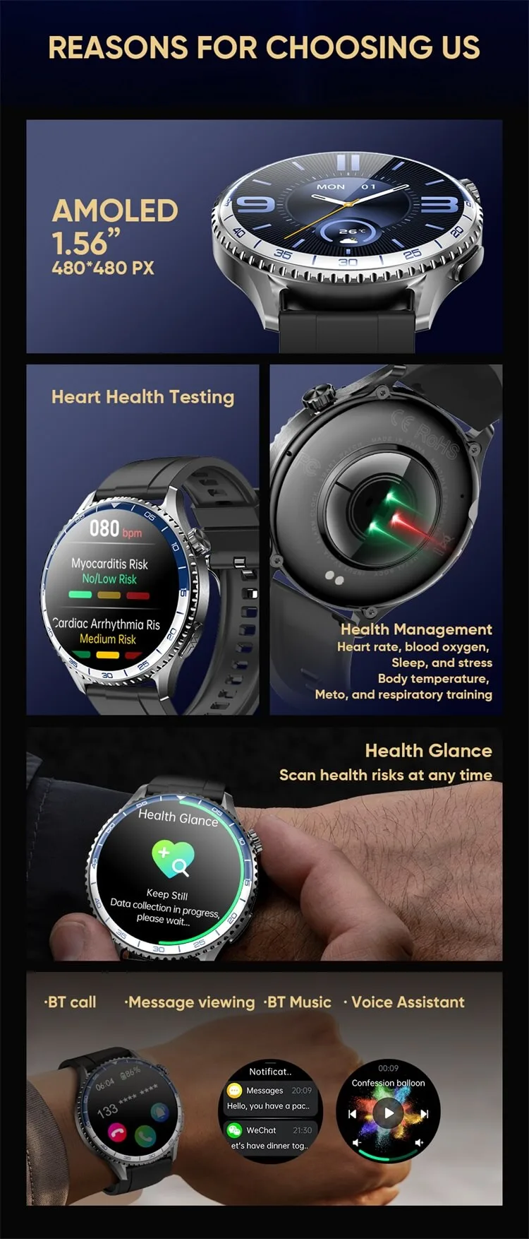 REXQU Infinity Pro stress monitoring and women's health tracking