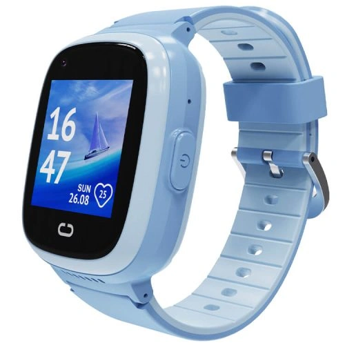 Kids smartwatch battery life comparison: REXQU KidGuard Pro on a childs wrist