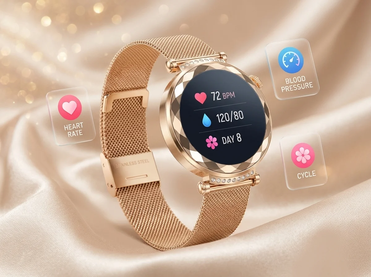 REXQU LumaGrace multidimensional health management — cycle, heart rate and blood pressure