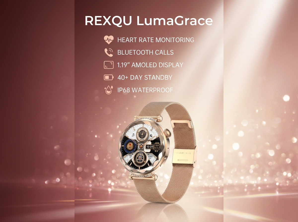 REXQU LumaGrace women’s smartwatch banner