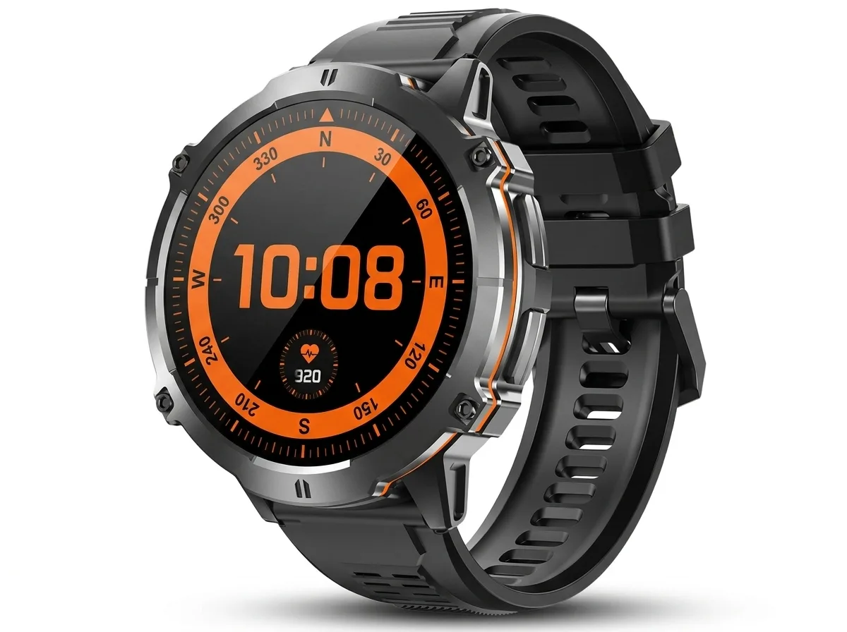 REXQU MaxTrail smartwatch with 1.73-inch AMOLED and 1000mAh battery