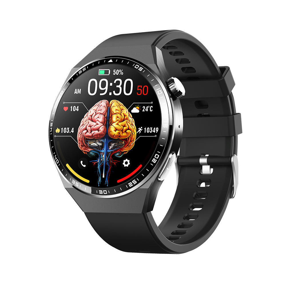 REXQU O2Max smartwatch, front view