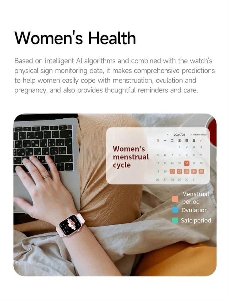 REXQU Prisma women’s health tracking — menstrual cycle, ovulation and pregnancy predictions