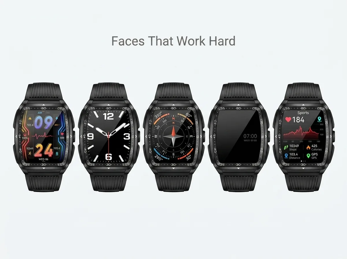 REXQU Ridgeline watch faces
