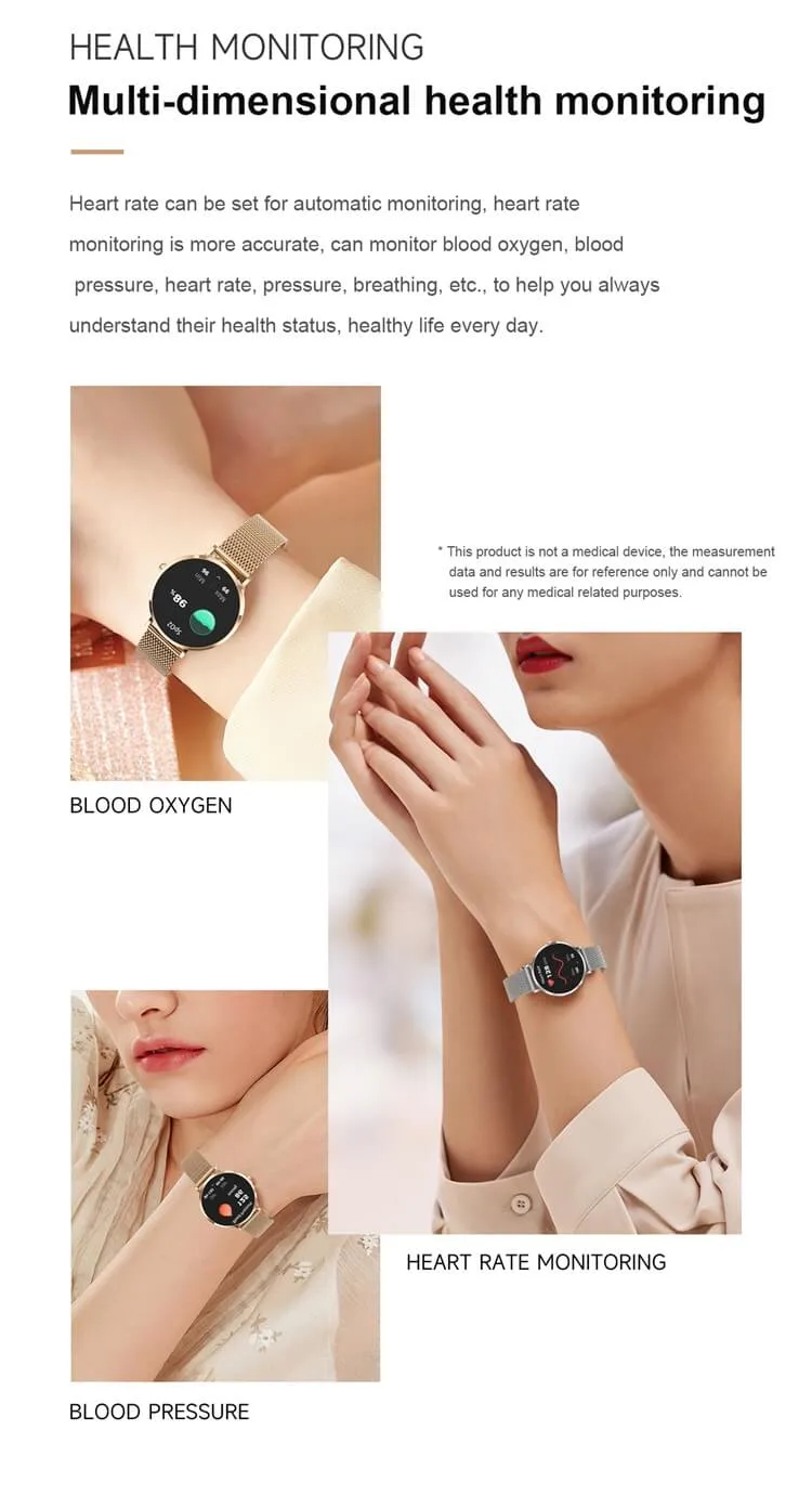 REXQU SlimPulse multi-dimensional health monitoring — heart rate, blood oxygen and blood pressure