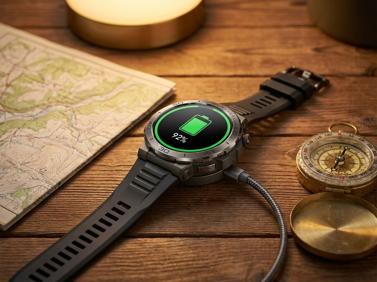 REXQU TrekNav on magnetic charger