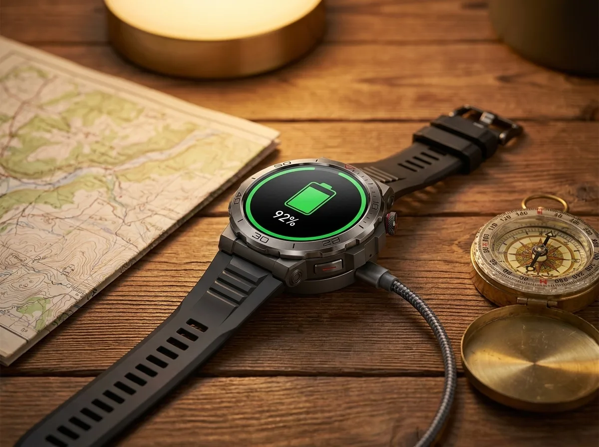 REXQU TrekNav on magnetic charger