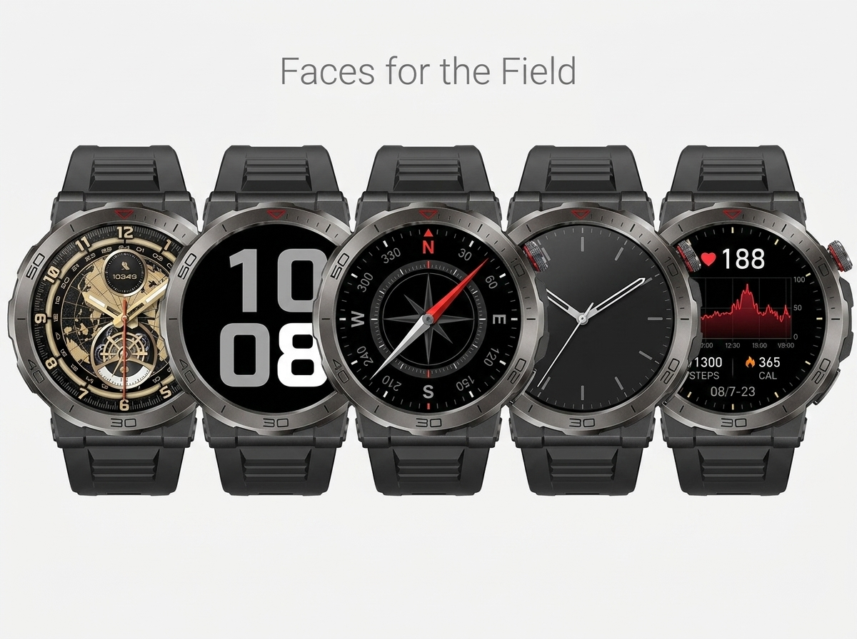 REXQU TrekNav watch faces