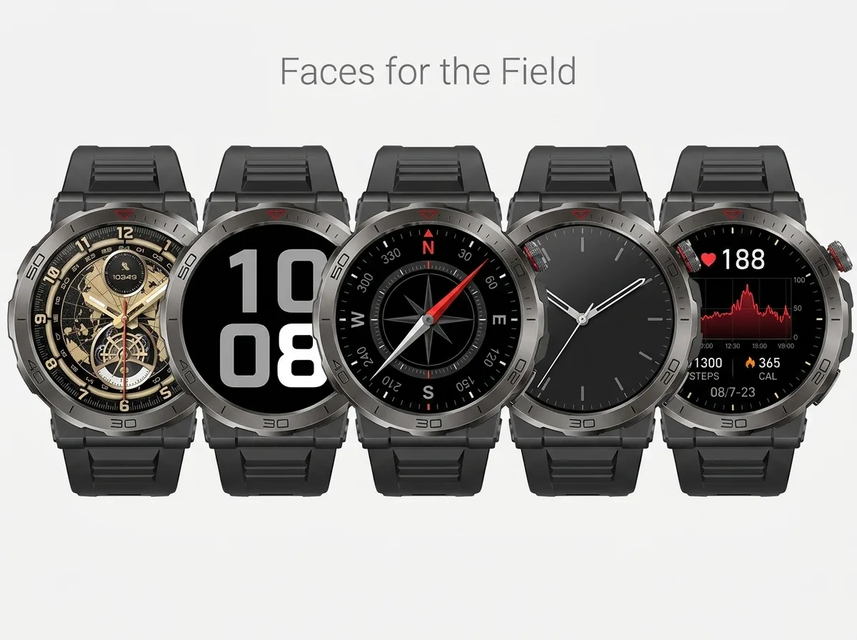 REXQU TrekNav watch faces