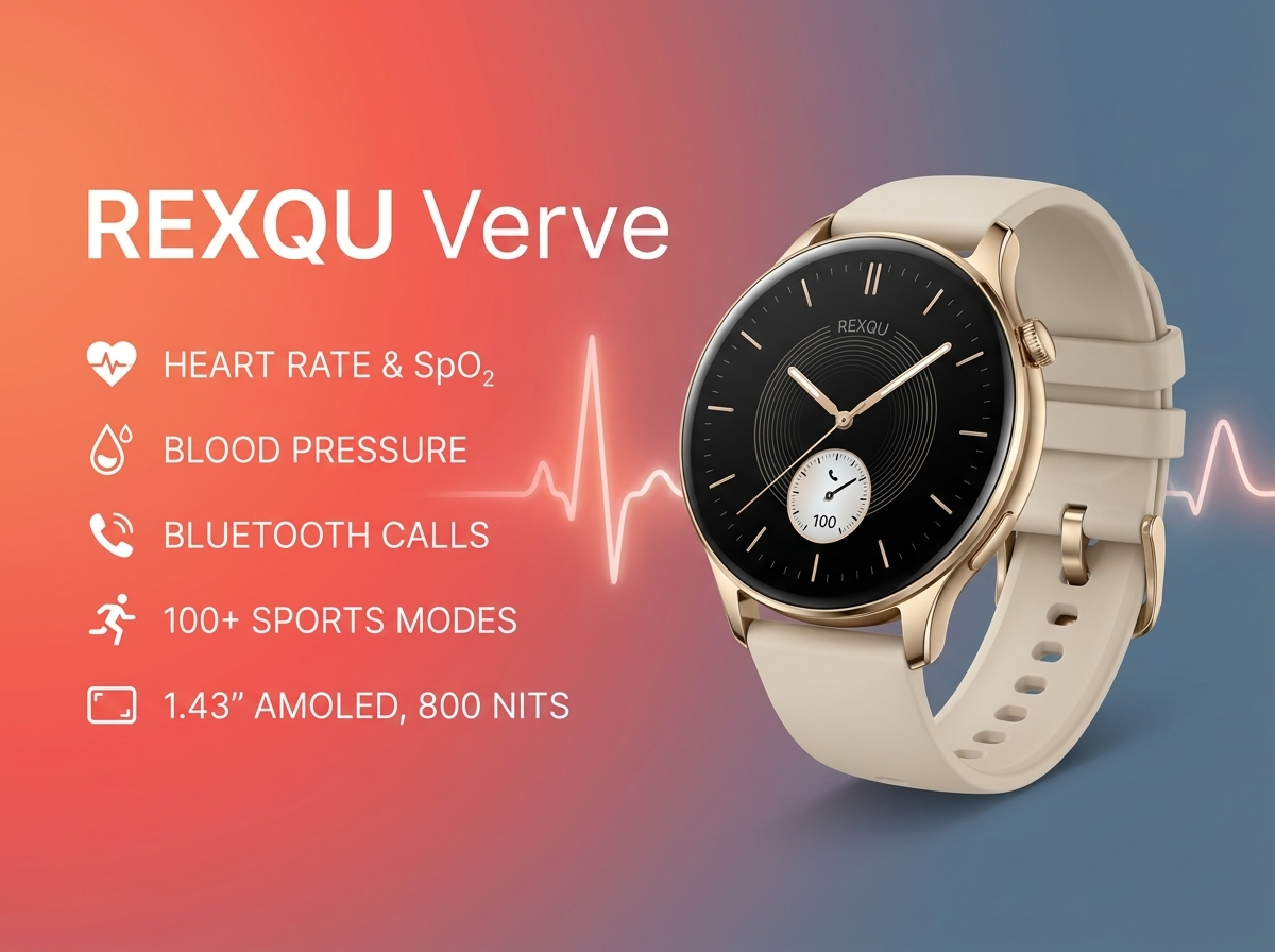 REXQU Verve smartwatch banner