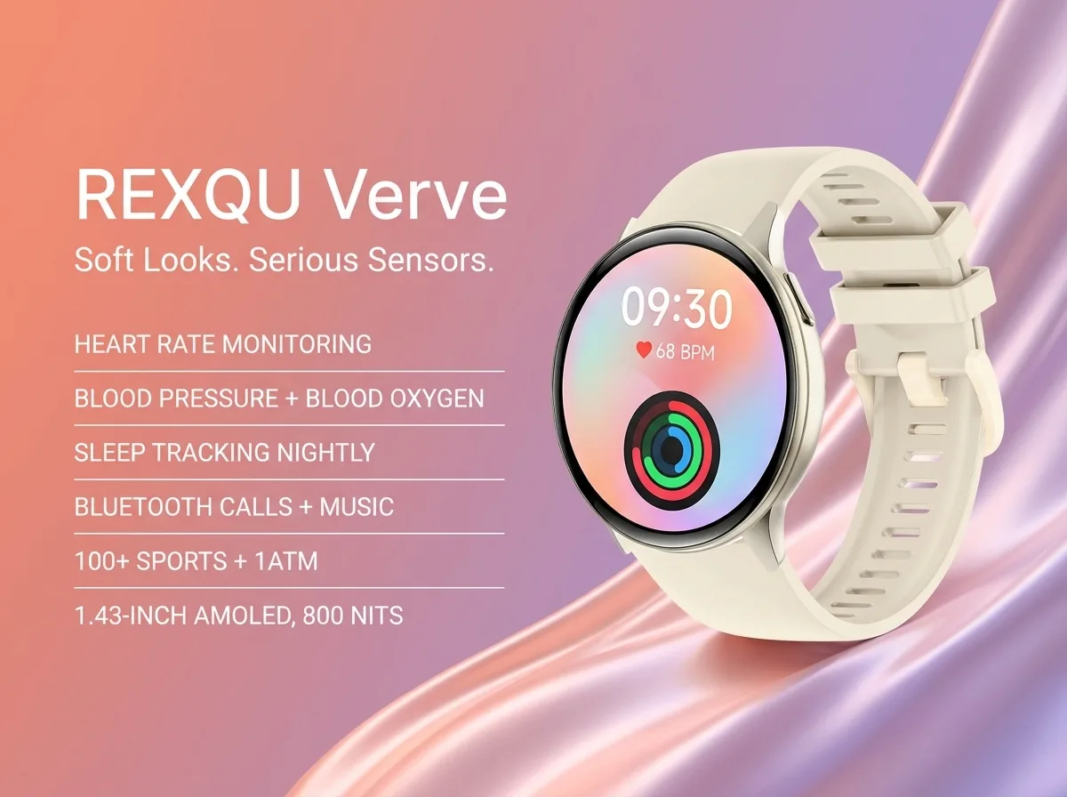 REXQU Verve smartwatch banner