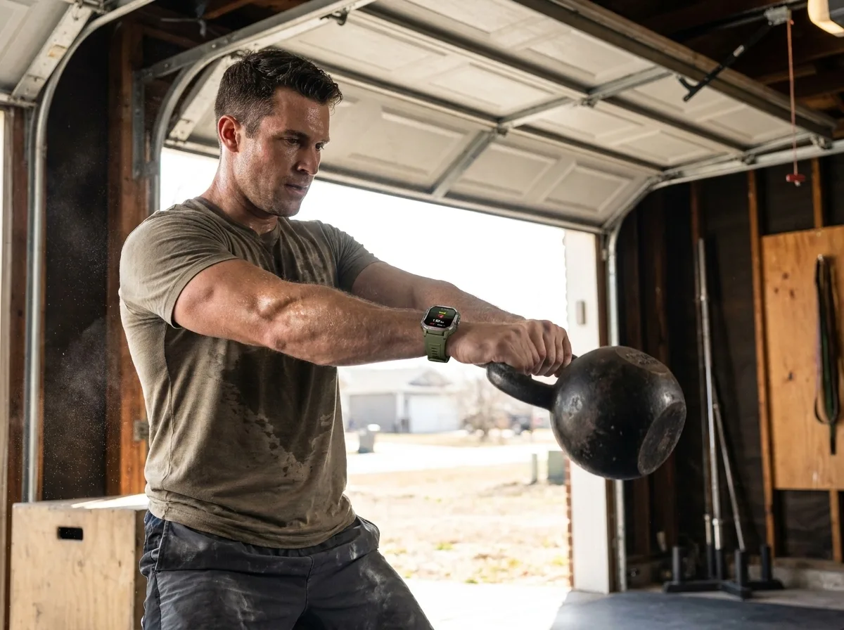 Man working out with REXQU VistaMax